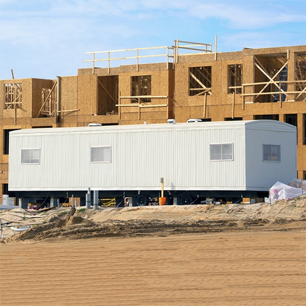 our construction trailers are built to withstand harsh weather conditions
